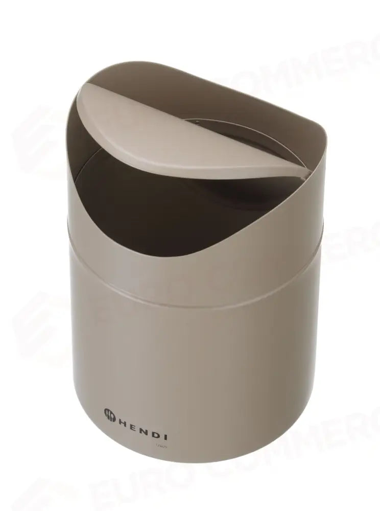 CESTINO PER RIFIUTI DA TAVOLO CON COPERCHIO OSCILLANTE HENDI 1,2L NERO Ø120X(H)165MM - 440773