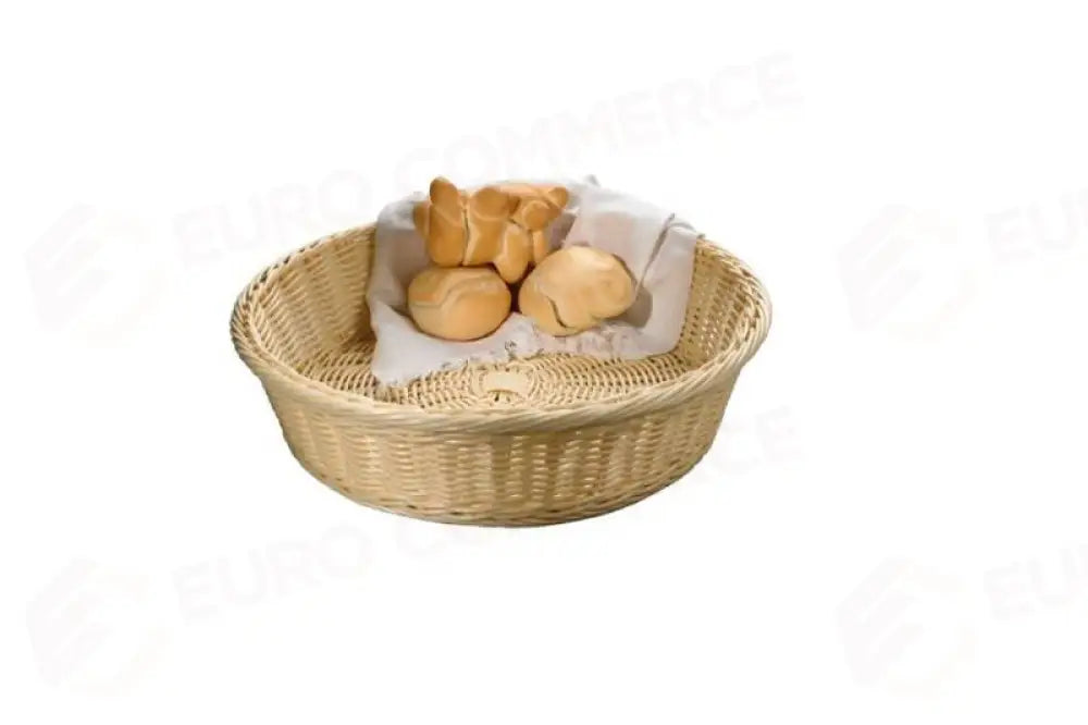 CESTINO PRESTIGE ROTONDO NATURALE - Ø40X8 CM - T0537 - LEONE - CESTINI
