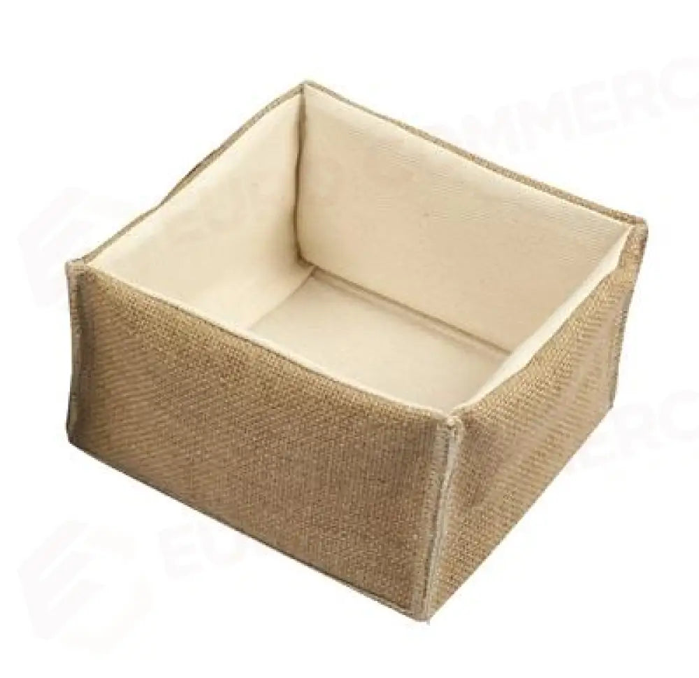 CESTINO QUADRO 14X14 CM JUTA/BEIGE AVARI202 ABERT - 0012237 - MEDRI