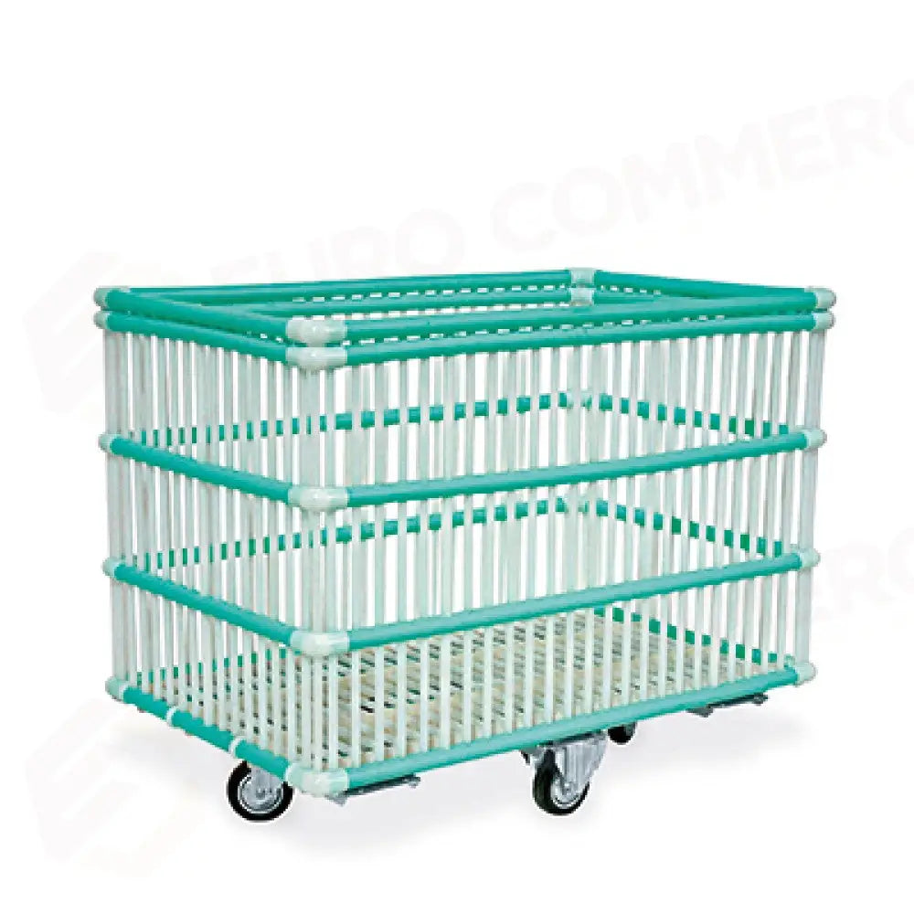 CESTONI PORTABIANCHERIA IN POLIPROPILENE CM 102X63X82H - 15502 - METALCARRELLI - CESTI E CESTINI