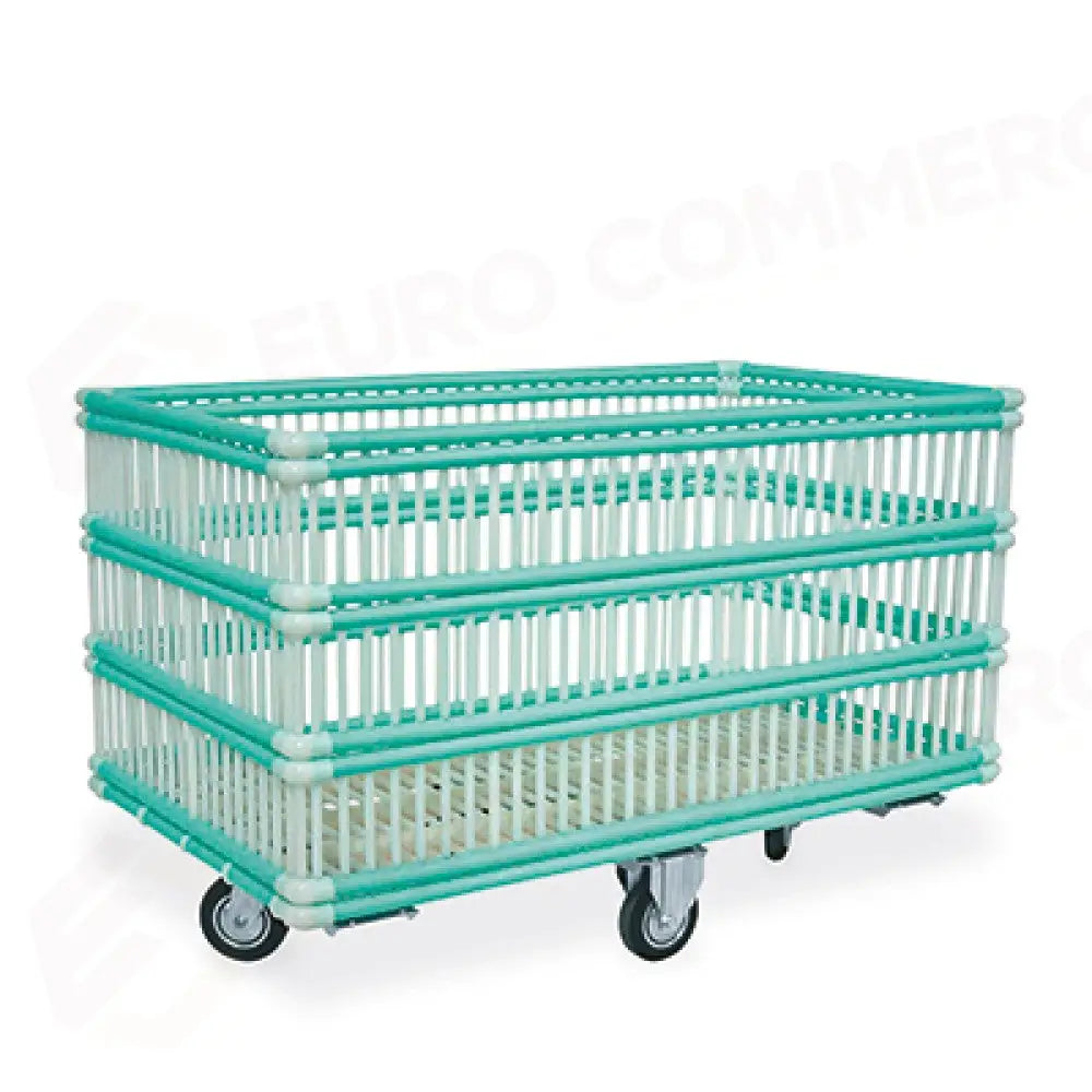 CESTONI PORTABIANCHERIA IN POLIPROPILENE CM 134X75X84H - 15500 - METALCARRELLI - CARRELLI