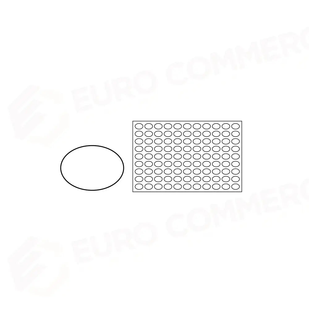 CHABLON DA FORNO 600 X 400 MM - 99 FORME OVALE - CHO - PAVONI ITALIA - FORNI PROFESSIONALI