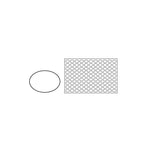 CHABLON DA FORNO 600 X 400 MM - 99 FORME OVALE - CHO - PAVONI ITALIA - FORNI PROFESSIONALI