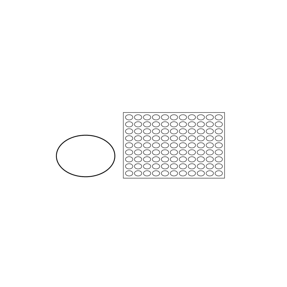 CHABLON DA FORNO 600 X 400 MM - 99 FORME OVALE - CHO - PAVONI ITALIA - FORNI PROFESSIONALI
