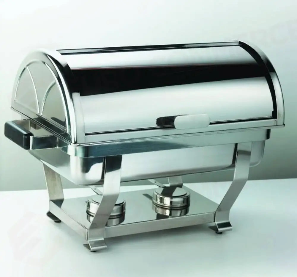 CHAFING DISH GASTRONORM 1/1 CON COPERCHIO ROLL TOP - ALPHA - KAREL - Attrezzatura