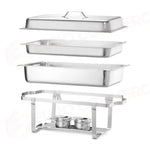 CHAFING DISH GASTRONORM 1/1 HENDI KITCHEN LINE 9L 2 PEZZI 600X358X(H)295MM - 472613