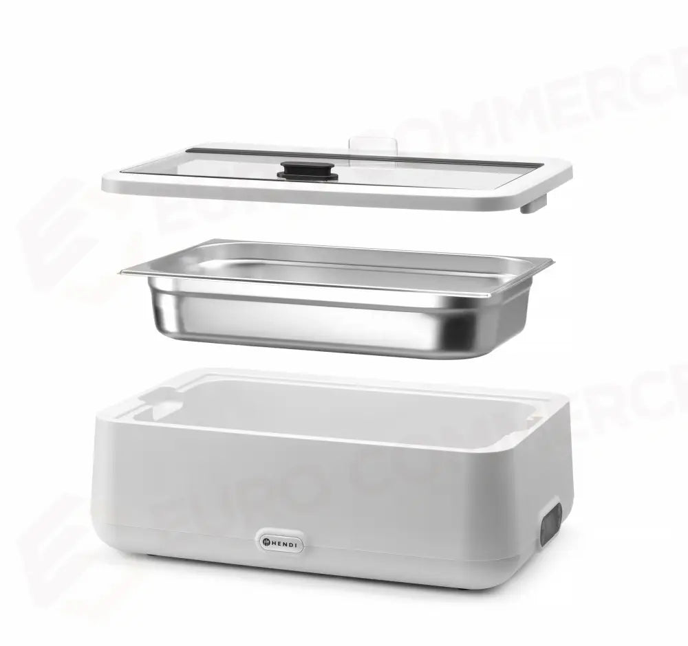 CHAFING DISH UNIQ HENDI DESIGNED BY ROBERT BRONWASSER GN 2/3 BEIGE 230V/500W 433X403X(H)248MM
