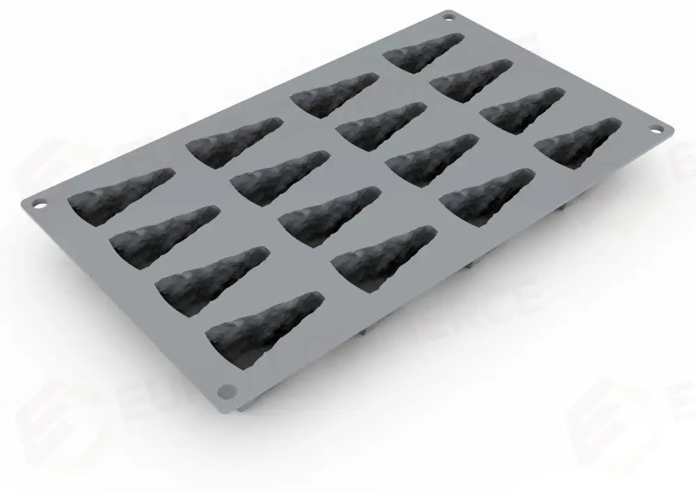 CHEESE BY DAVIDE OLDANI STAMPO IN SILICONE 300 X 175 MM - 16 IMPRONTE 57X30X27 H MM VOL. ~ - GG039S - PAVONI ITALIA