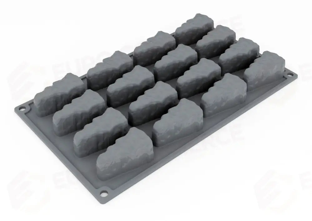 CHEESE BY DAVIDE OLDANI STAMPO IN SILICONE 300 X 175 MM - 16 IMPRONTE 57X30X27 H MM VOL. ~ - GG039S - PAVONI ITALIA