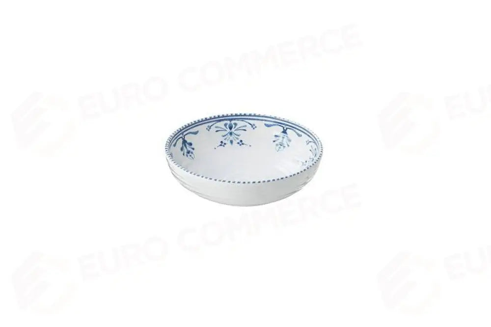 CIOTOLA DECORATA ZANTE BLU/BIANCO - Ø20,5X5,5 CM - 1000 ML - T8633 - LEONE - MELAMINA COLOR