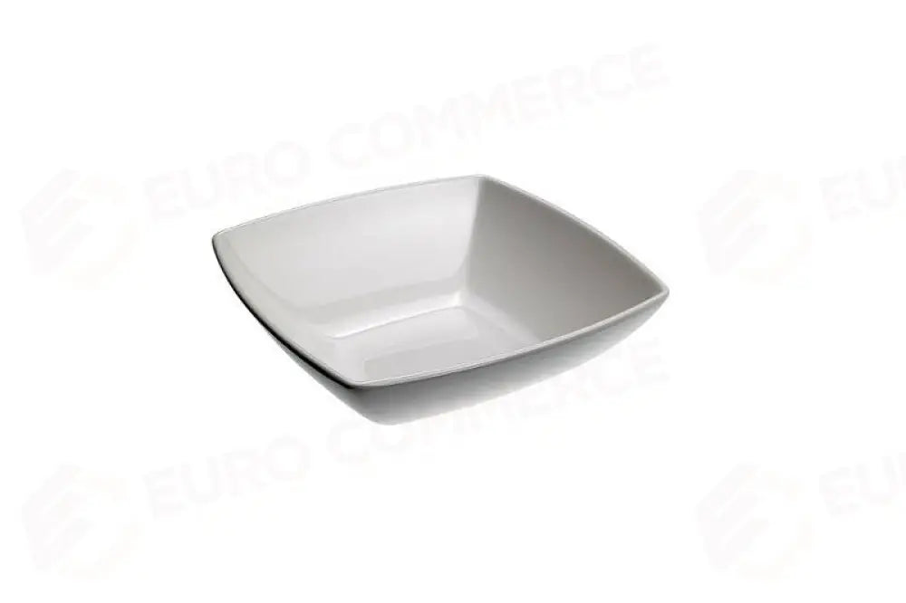 CIOTOLA QUADRATA BIANCO - 18X18X6 CM - 920 ML - T8128 - LEONE - MELAMINA BIANCA