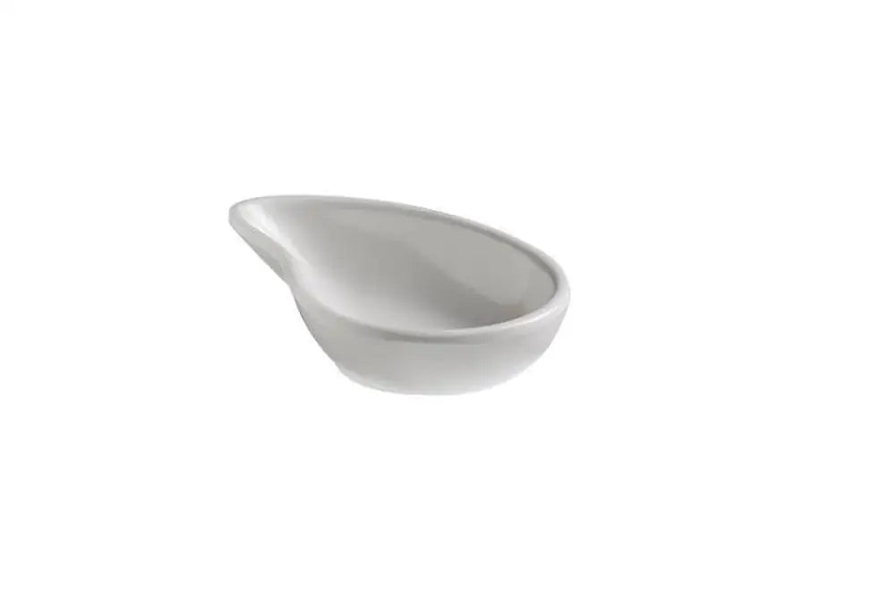 CIOTOLINA GOCCIA FINGERFOOD BIANCO - 10X6,5X2,4 CM - 50 ML - T8165 - LEONE - MELAMINA BIANCA