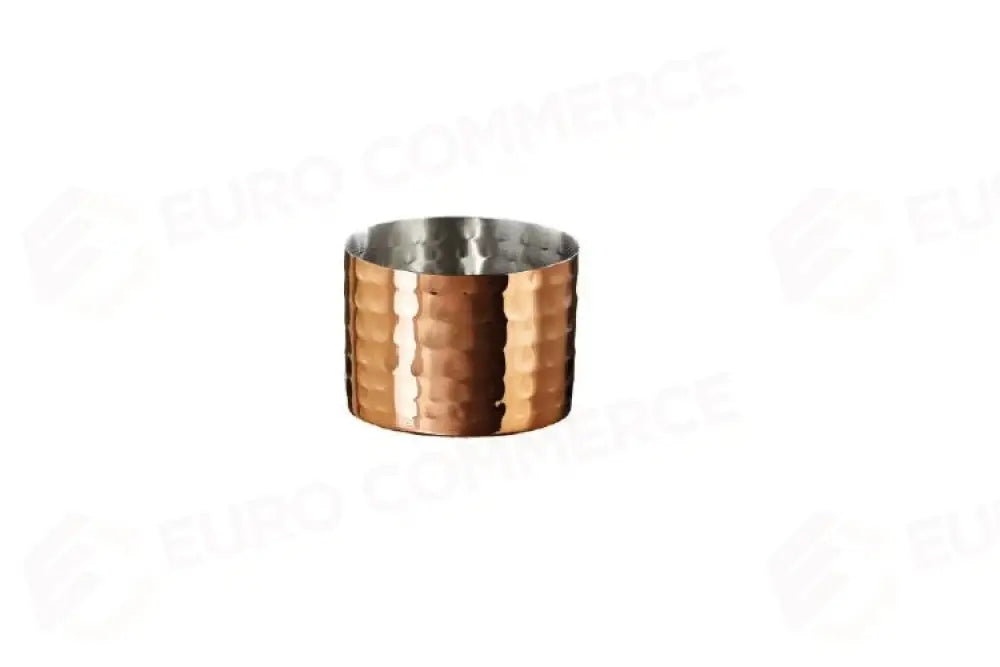 CIOTOLINA IN ACCIAIO MARTELLATO COLOR RAME RAME - Ø8X6 CM - 300 ML - P2131 - LEONE - ACCIAIO MARTELLATO