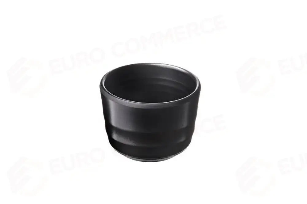 CIOTOLINA NERA NERO - Ø7,8X5,8 CM - 130 ML - T8270 - LEONE - MELAMINA NERA