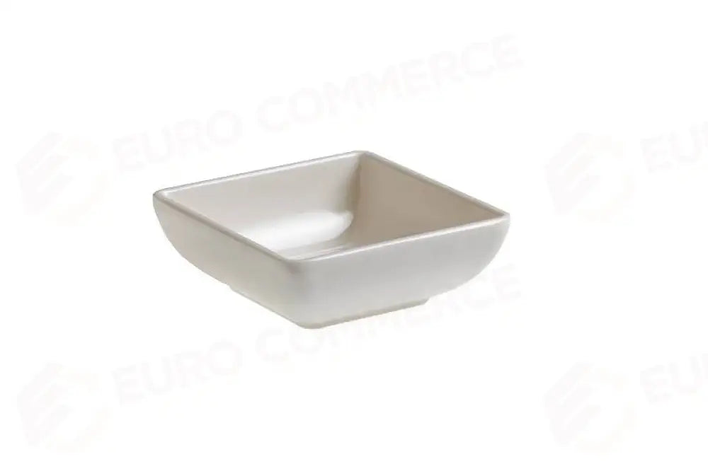CIOTOLINA QUADRATA FINGERFOOD BIANCO - 7,5X7,5X2,7 CM - 70 ML - T8163 - LEONE - MELAMINA BIANCA