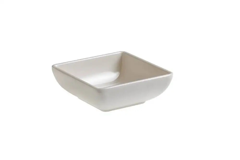 CIOTOLINA QUADRATA FINGERFOOD NERO - 7,5X7,5X2,7 CM - 70 ML - T8163.Z - LEONE - MELAMINA BIANCA