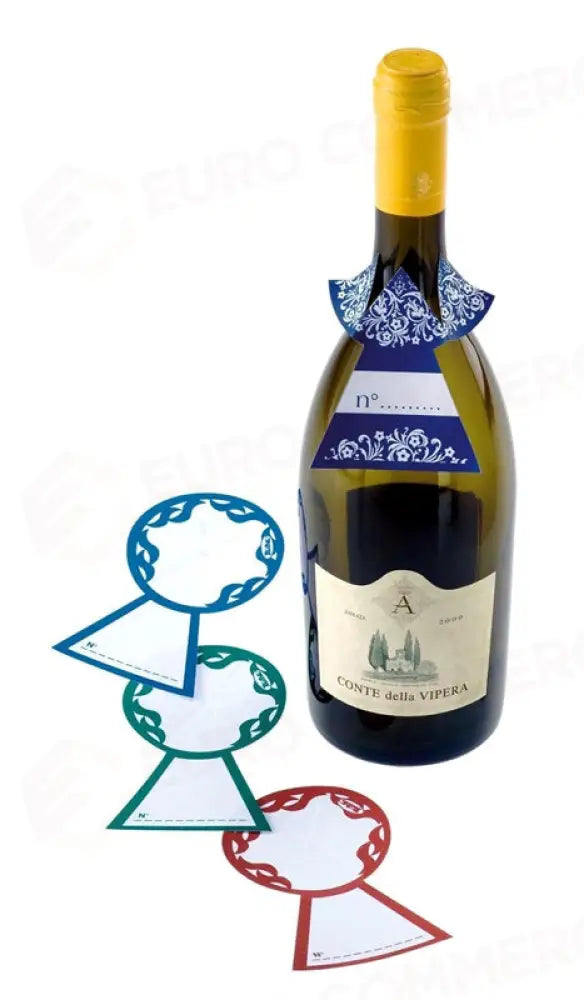 COLLARINO PER BOTTIGLIE BLU - 11,5X7 CM - T6000.G - LEONE - ACCESSORI TAVOLA