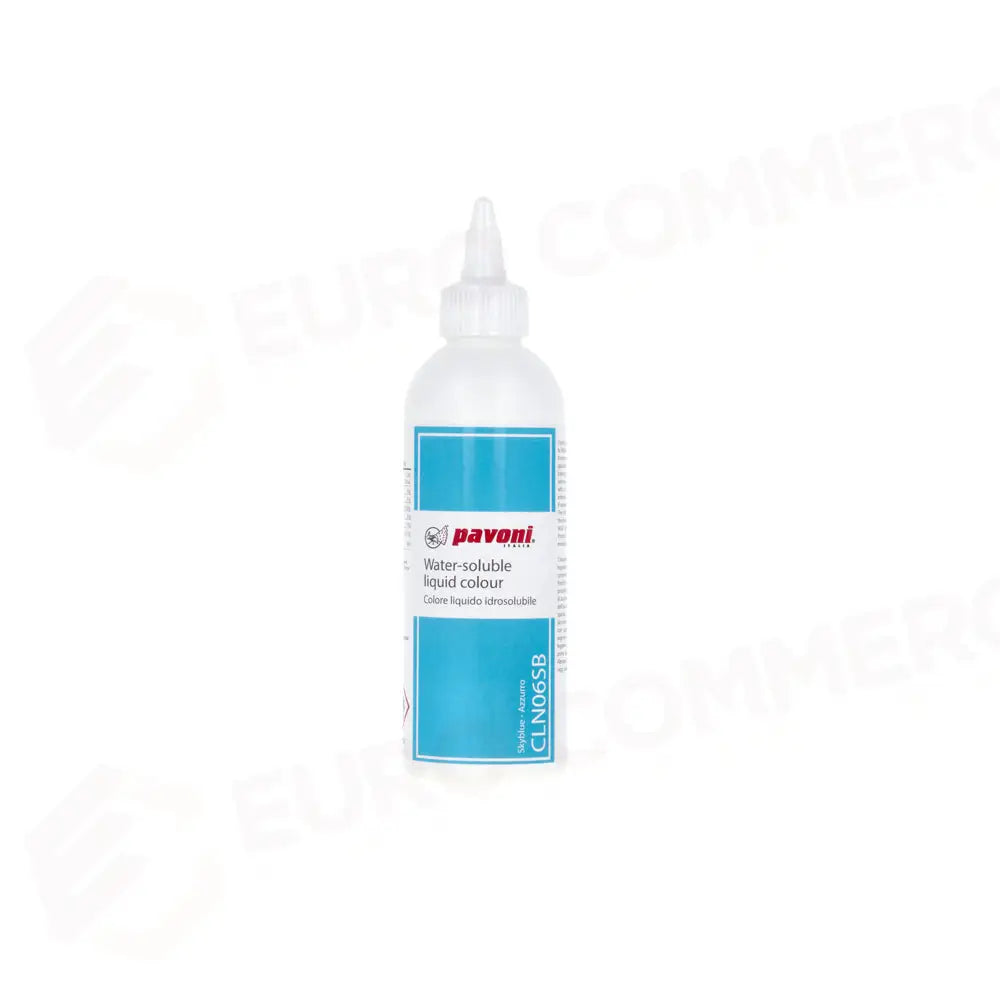 COLORANTE ALIMENTARE LIQUIDO PER AEROGRAFO VOL. 190 ML - AZZURRO - CLN06SB - PAVONI ITALIA - ATTREZZATURA PROFESSIONALE