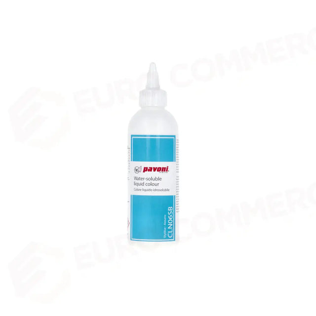 COLORANTE ALIMENTARE LIQUIDO PER AEROGRAFO VOL. 190 ML - AZZURRO - CLN06SB - PAVONI ITALIA