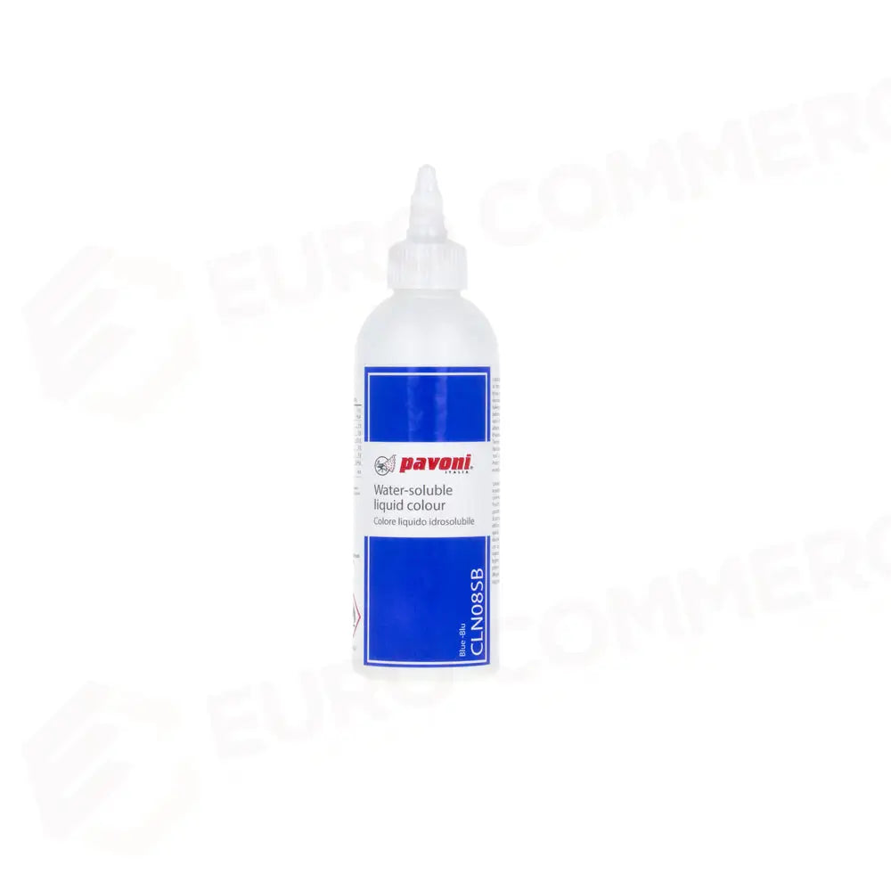 COLORANTE ALIMENTARE LIQUIDO PER AEROGRAFO VOL. 190 ML - BLU - CLN08SB - PAVONI ITALIA - ATTREZZATURA PROFESSIONALE