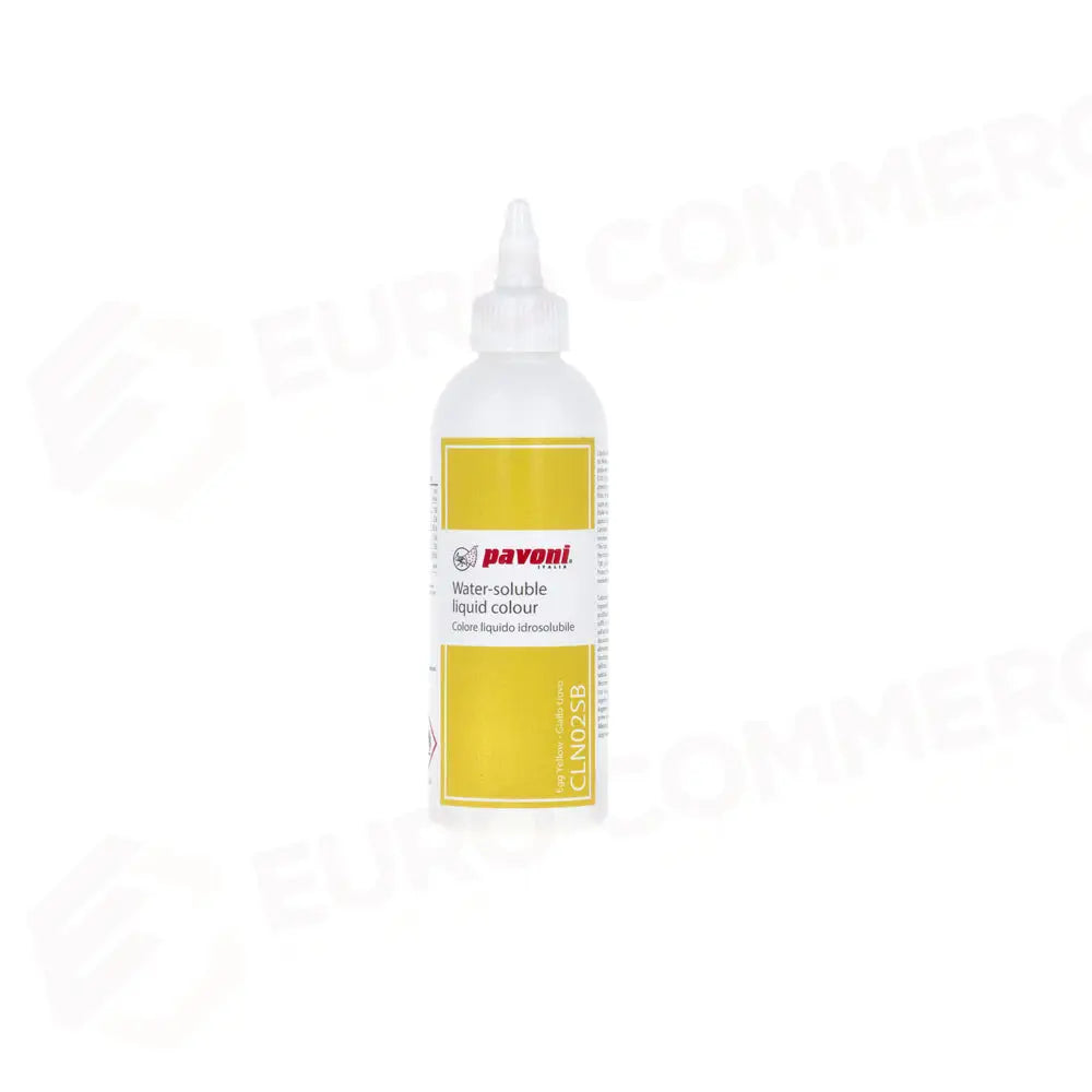COLORANTE ALIMENTARE LIQUIDO PER AEROGRAFO VOL. 190 ML - GIALLO UOVO - CLN02SB - PAVONI ITALIA - ATTREZZATURA