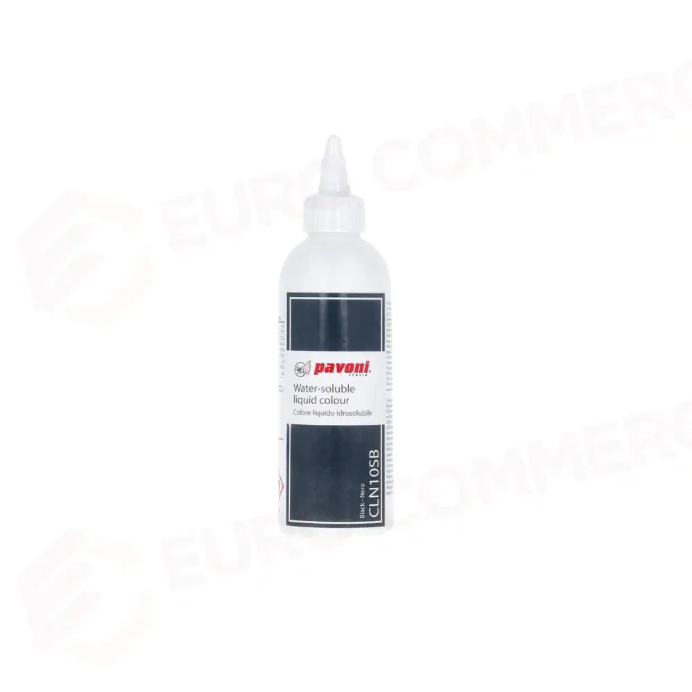 COLORANTE ALIMENTARE LIQUIDO PER AEROGRAFO VOL. 190 ML - NERO - CLN10SB - PAVONI ITALIA - ATTREZZATURA PROFESSIONALE