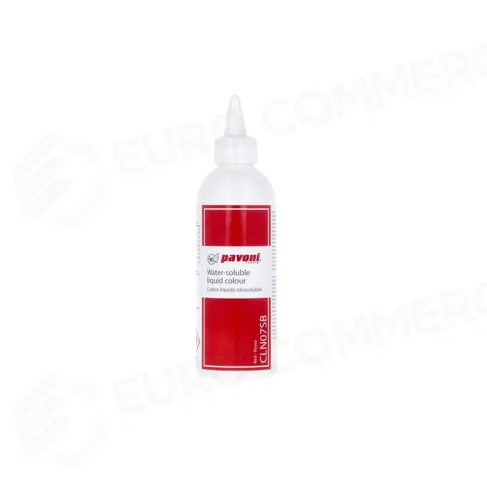 COLORANTE ALIMENTARE LIQUIDO PER AEROGRAFO VOL. 190 ML - ROSSO - CLN07SB - PAVONI ITALIA - ATTREZZATURA PROFESSIONALE