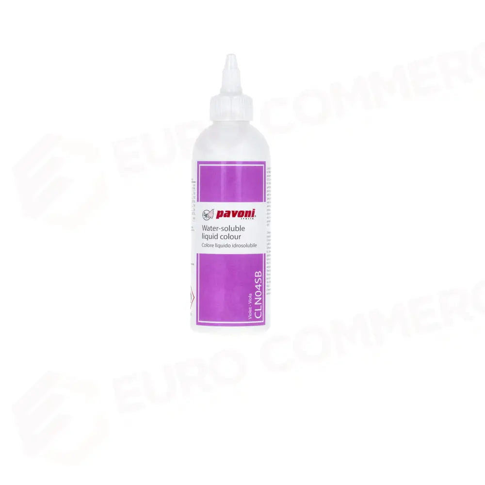 COLORANTE ALIMENTARE LIQUIDO PER AEROGRAFO VOL. 190 ML - VIOLA - CLN04SB - PAVONI ITALIA - ATTREZZATURA PROFESSIONALE