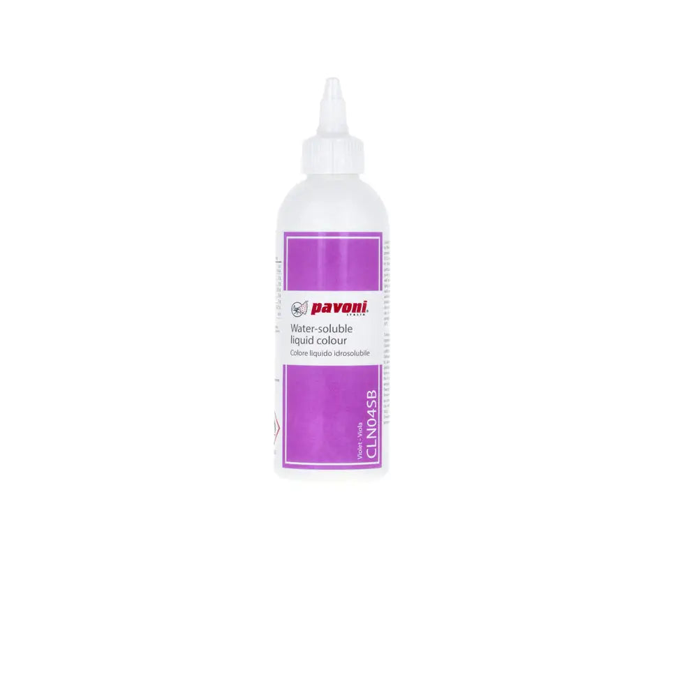 COLORANTE ALIMENTARE LIQUIDO PER AEROGRAFO VOL. 190 ML - VIOLA - CLN04SB - PAVONI ITALIA - ATTREZZATURA PROFESSIONALE