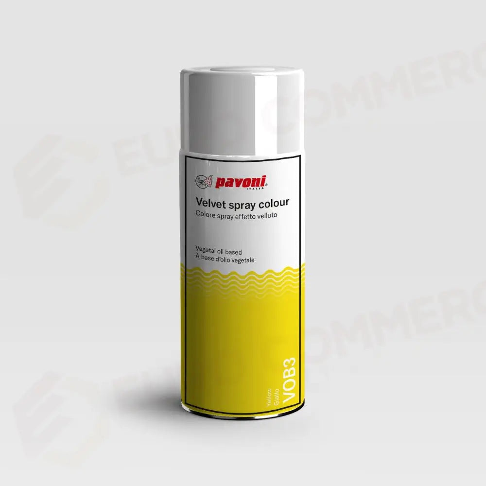 COLORE EFFETTO VELLUTATO A BASE DI OLIO VEGETALE ML 400 - GIALLO - VOB3 - PAVONI ITALIA - ATTREZZATURA PROFESSIONALE