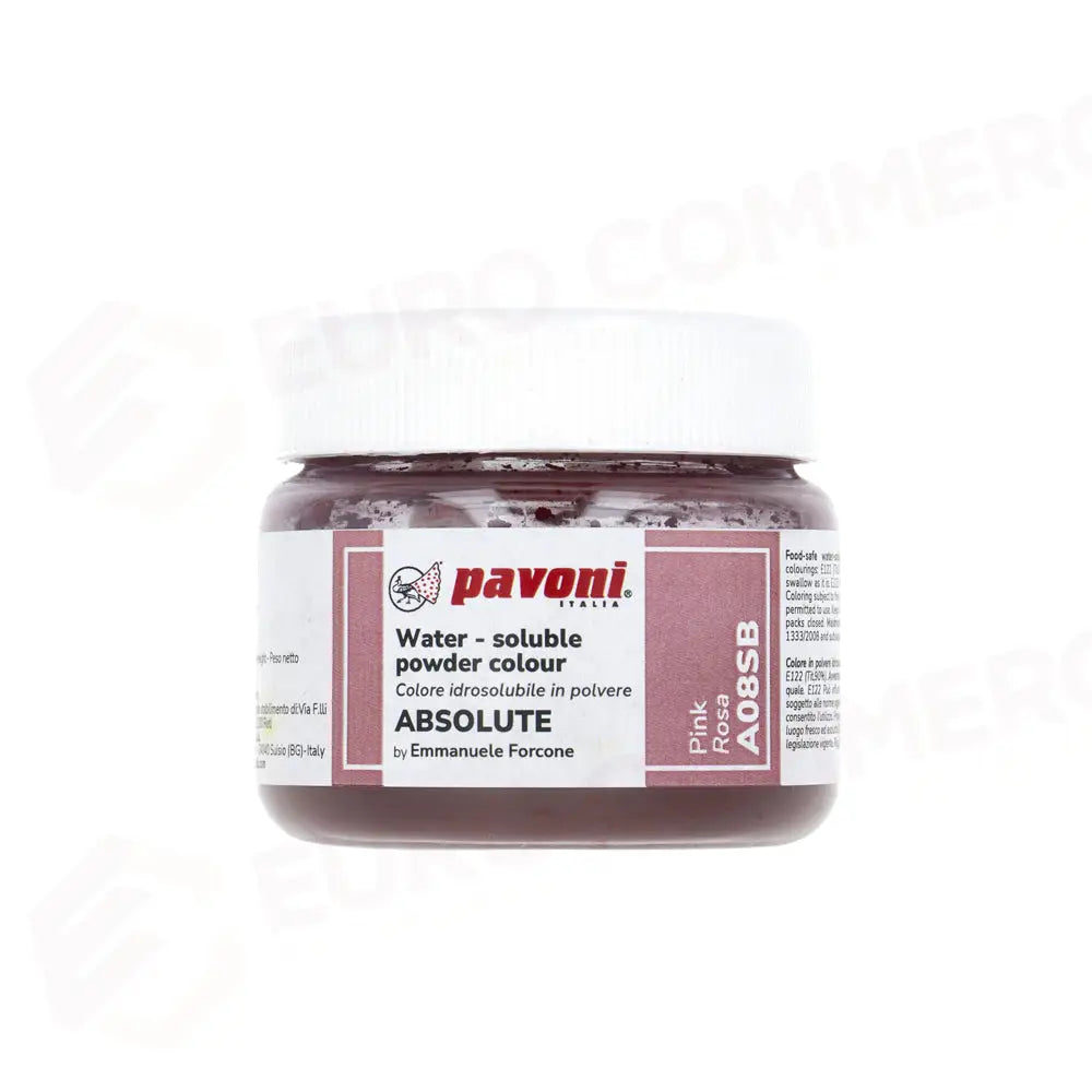 COLORI IDROSOLUBILI IN POLVERE 50 GR - ROSA - A08SB - PAVONI ITALIA - ATTREZZATURA PROFESSIONALE