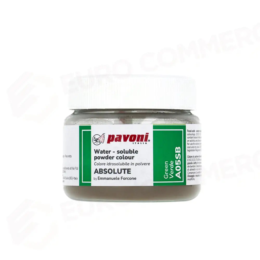 COLORI IDROSOLUBILI IN POLVERE 50 GR - VERDE - A05SB - PAVONI ITALIA - ATTREZZATURA PROFESSIONALE