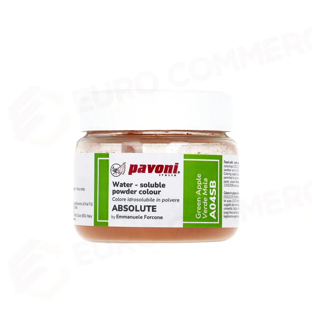 COLORI IDROSOLUBILI IN POLVERE 50 GR - VERDE MELA - A04SB - PAVONI ITALIA - ATTREZZATURA PROFESSIONALE