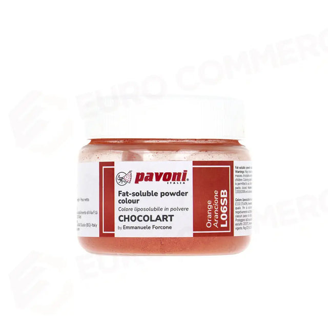 COULEURS EN POUDRE LIPOSOLUBLE 40 GR - ORANGE - L06SB - PAVONI ITALIA