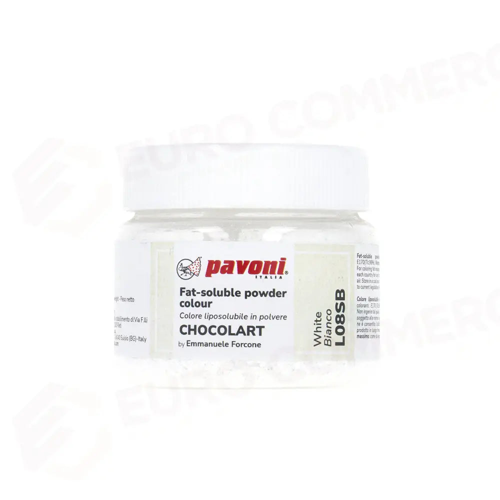 COLORI LIPOSOLUBILI IN POLVERE 40 GR - BIANCO - L08SB - PAVONI ITALIA - ATTREZZATURA PROFESSIONALE