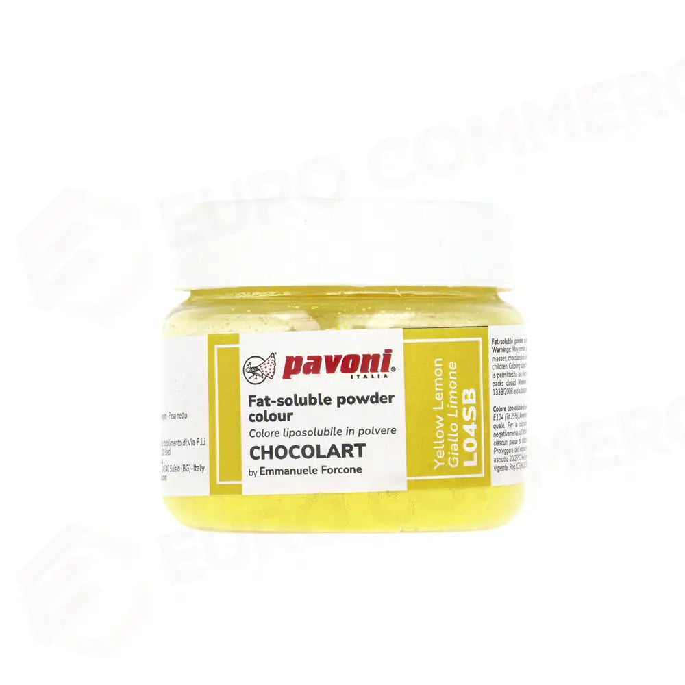 COLORI LIPOSOLUBILI IN POLVERE 40 GR - GIALLO LIMONE - L04SB - PAVONI ITALIA - ATTREZZATURA PROFESSIONALE