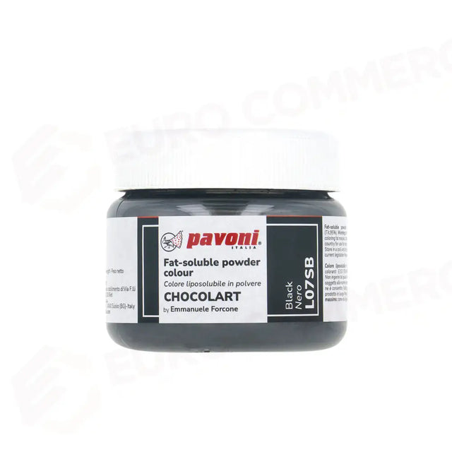 COULEURS EN POUDRE LIPOSOLUBLE 40 GR - NOIR - L07SB - PAVONI ITALIA