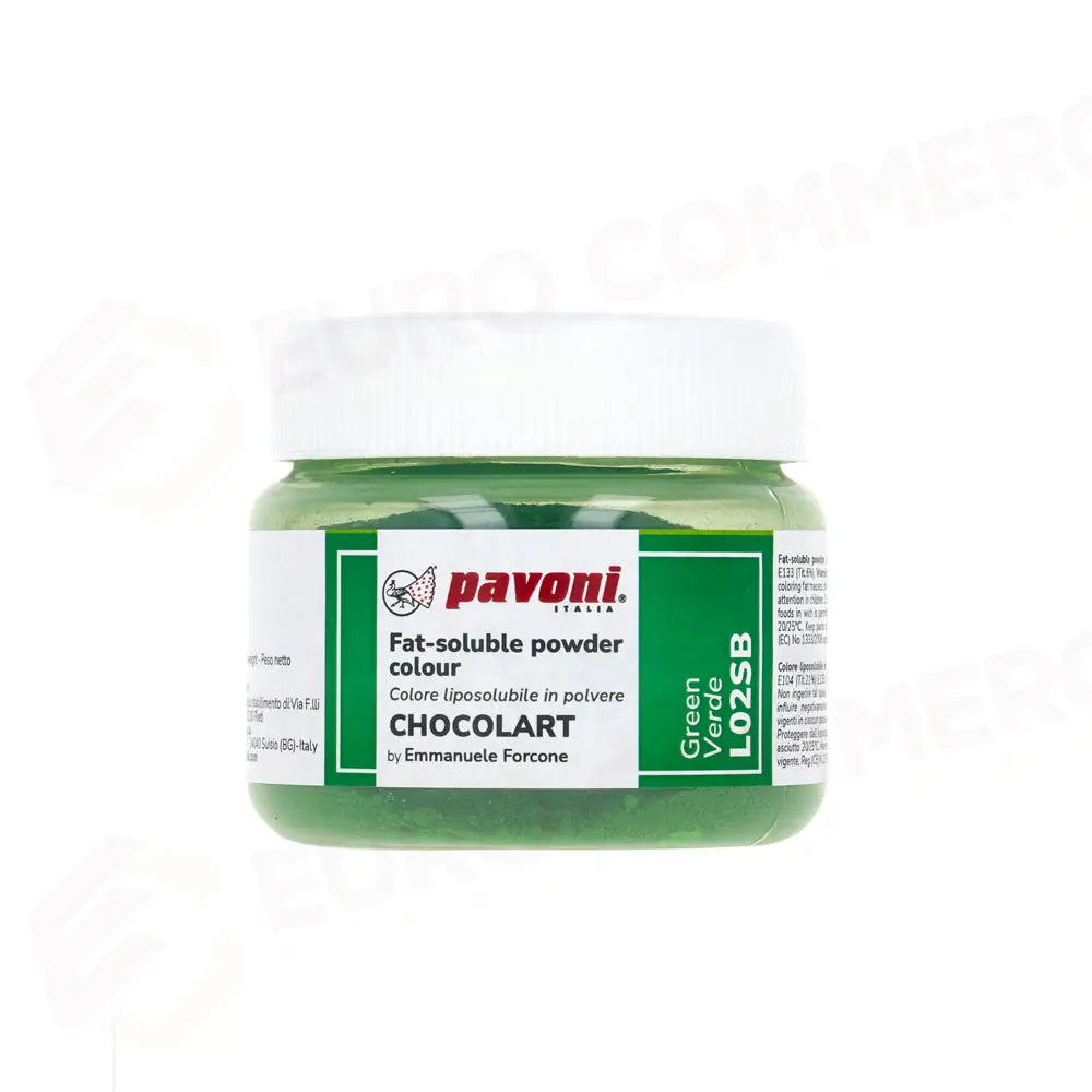COLORI LIPOSOLUBILI IN POLVERE 40 GR - VERDE - L02SB - PAVONI ITALIA - ATTREZZATURA PROFESSIONALE
