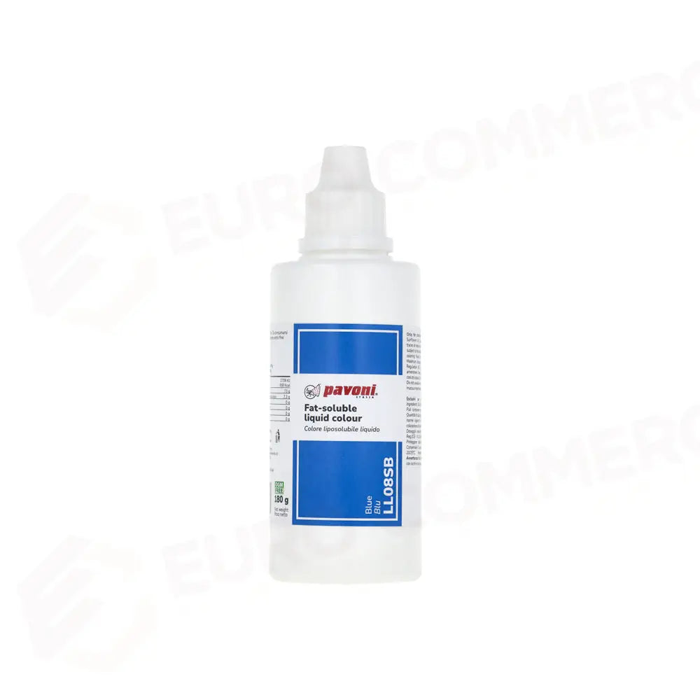 COLORI LIQUIDI LIPOSOLUBILI 180 GR - AZZURRO - LL08SB - PAVONI ITALIA - ATTREZZATURA PROFESSIONALE