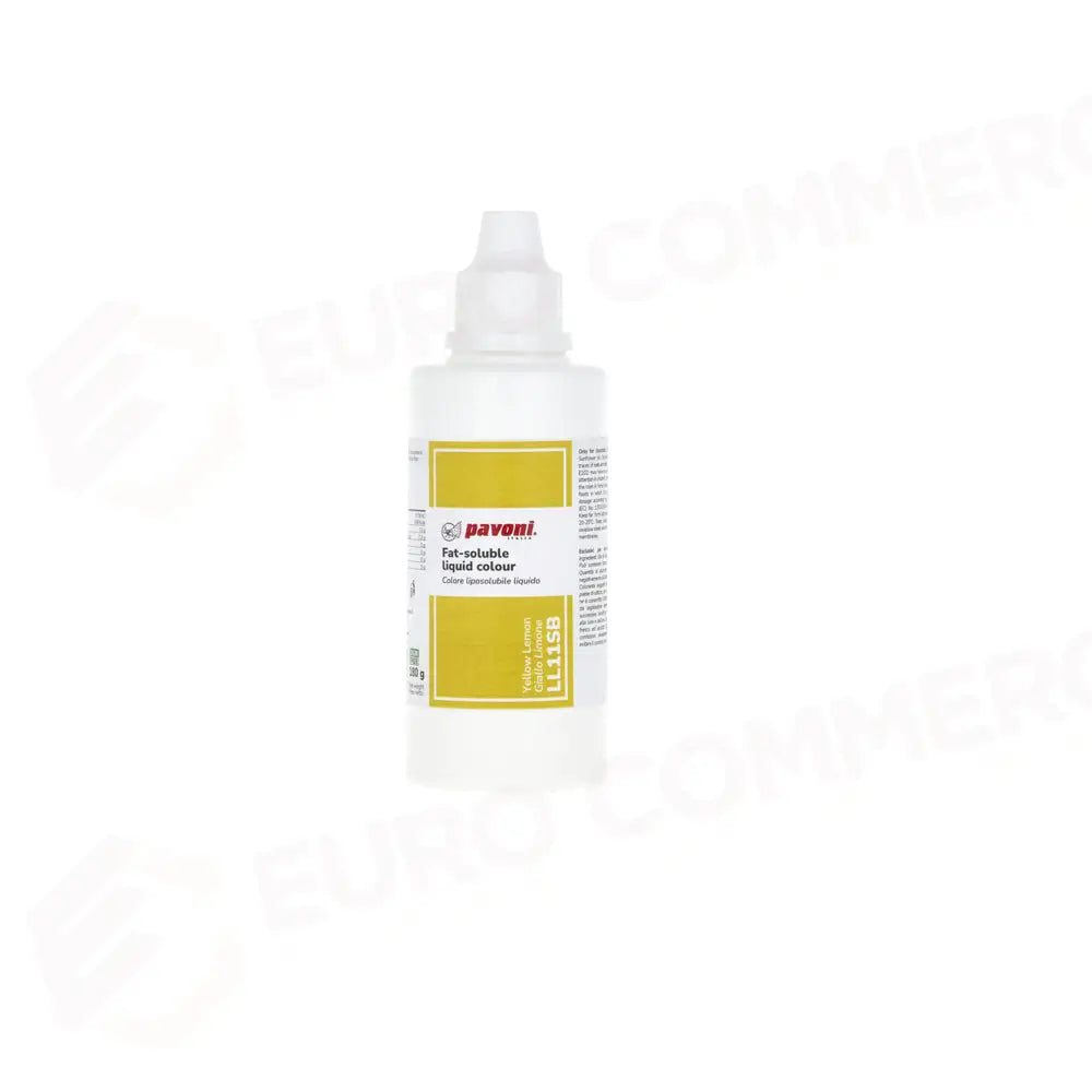 COLORI LIQUIDI LIPOSOLUBILI 180 GR - GIALLO LIMONE - LL11SB - PAVONI ITALIA - ATTREZZATURA PROFESSIONALE