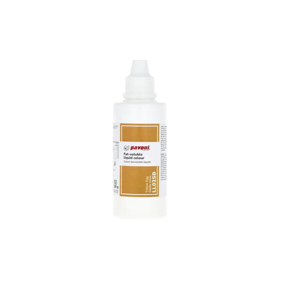 COLORI LIQUIDI LIPOSOLUBILI 180 GR - GIALLO UOVO - LL02SB - PAVONI ITALIA - ATTREZZATURA PROFESSIONALE