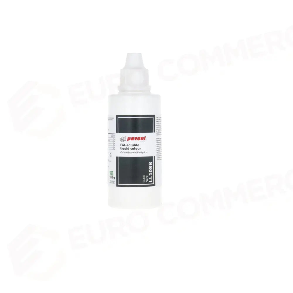 COLORI LIQUIDI LIPOSOLUBILI 180 GR - NERO - LL10SB - PAVONI ITALIA - ATTREZZATURA PROFESSIONALE