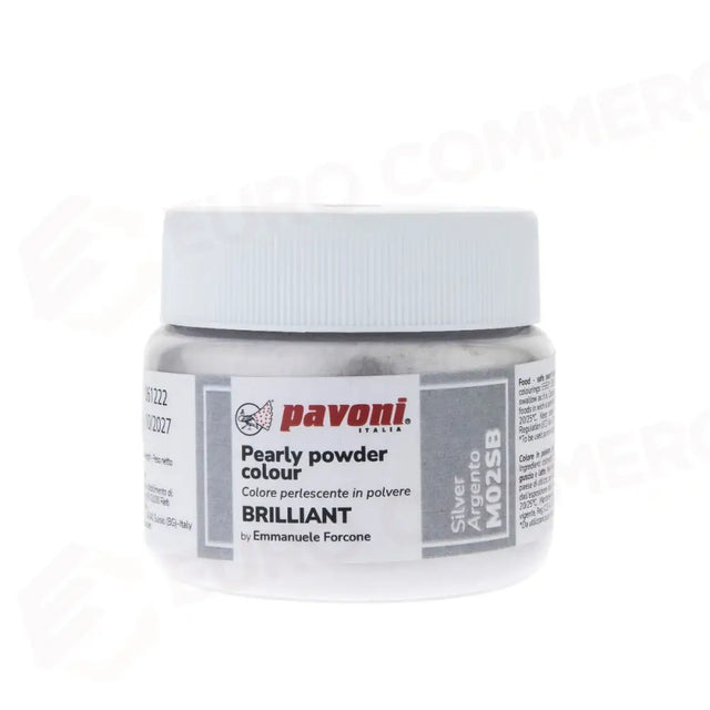 COLORI METALLIZZATI IN POLVERE 40 GR - ARGENTO - M02SB - PAVONI ITALIA