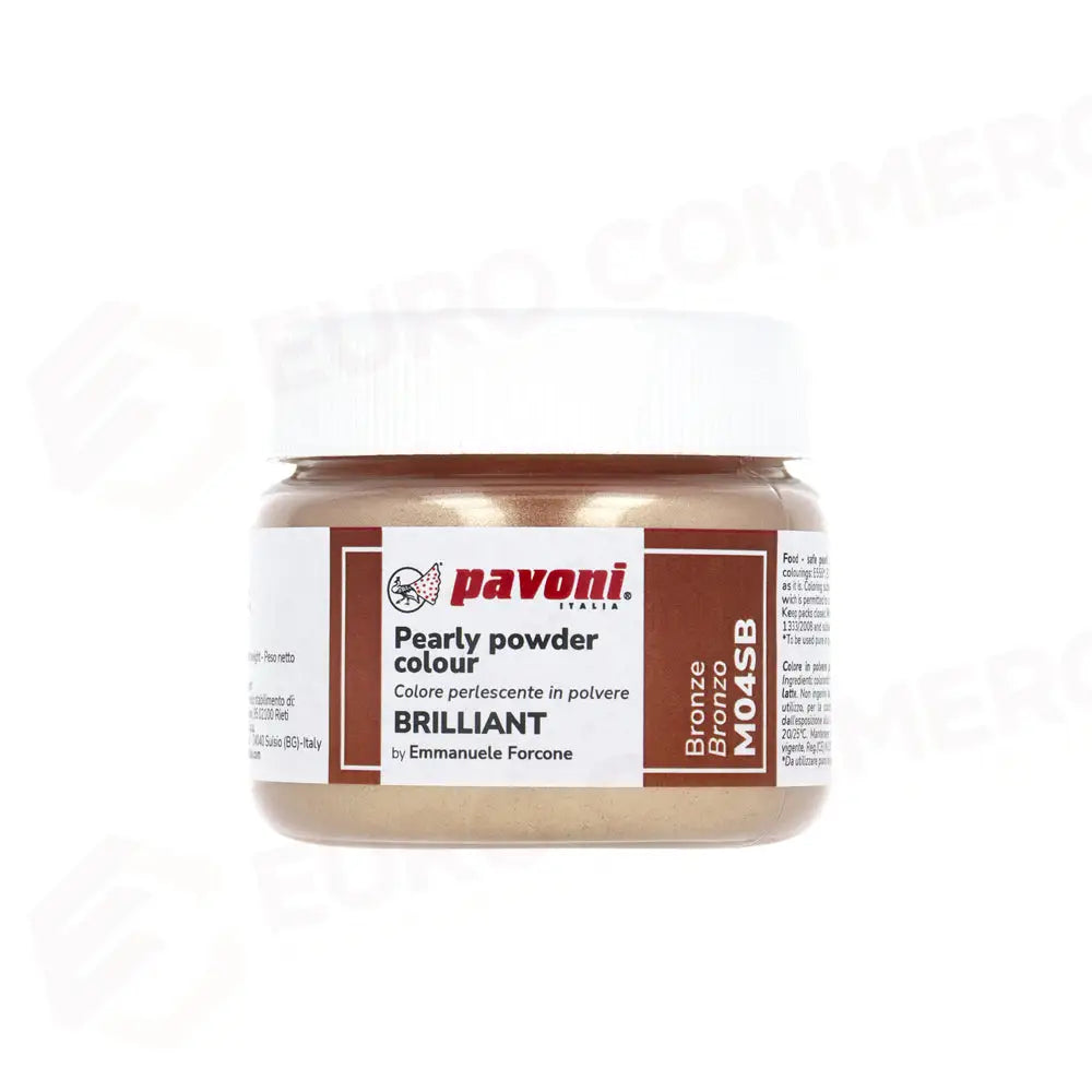 COLORI METALLIZZATI IN POLVERE 40 GR - BRONZO - M04SB - PAVONI ITALIA - ATTREZZATURA PROFESSIONALE