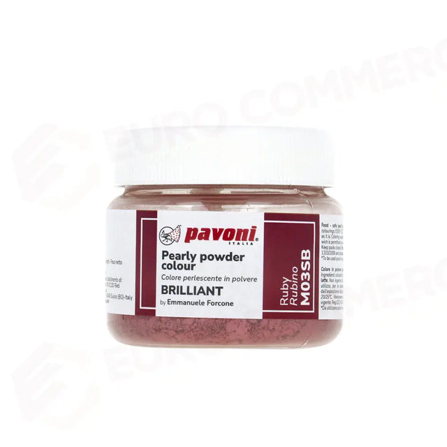 COLORI METALLIZZATI IN POLVERE 40 GR - RUBINO - M03SB - PAVONI ITALIA
