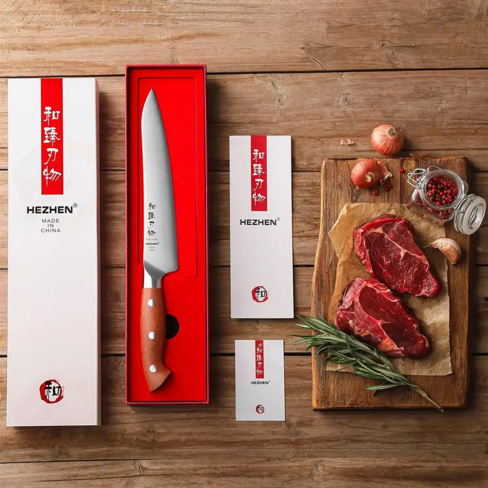 COLTELLO CARVING/ARROSTO 20.3 CM GERMAN STEEL X02-QR HEZHEN - 14000007 - MEDRI