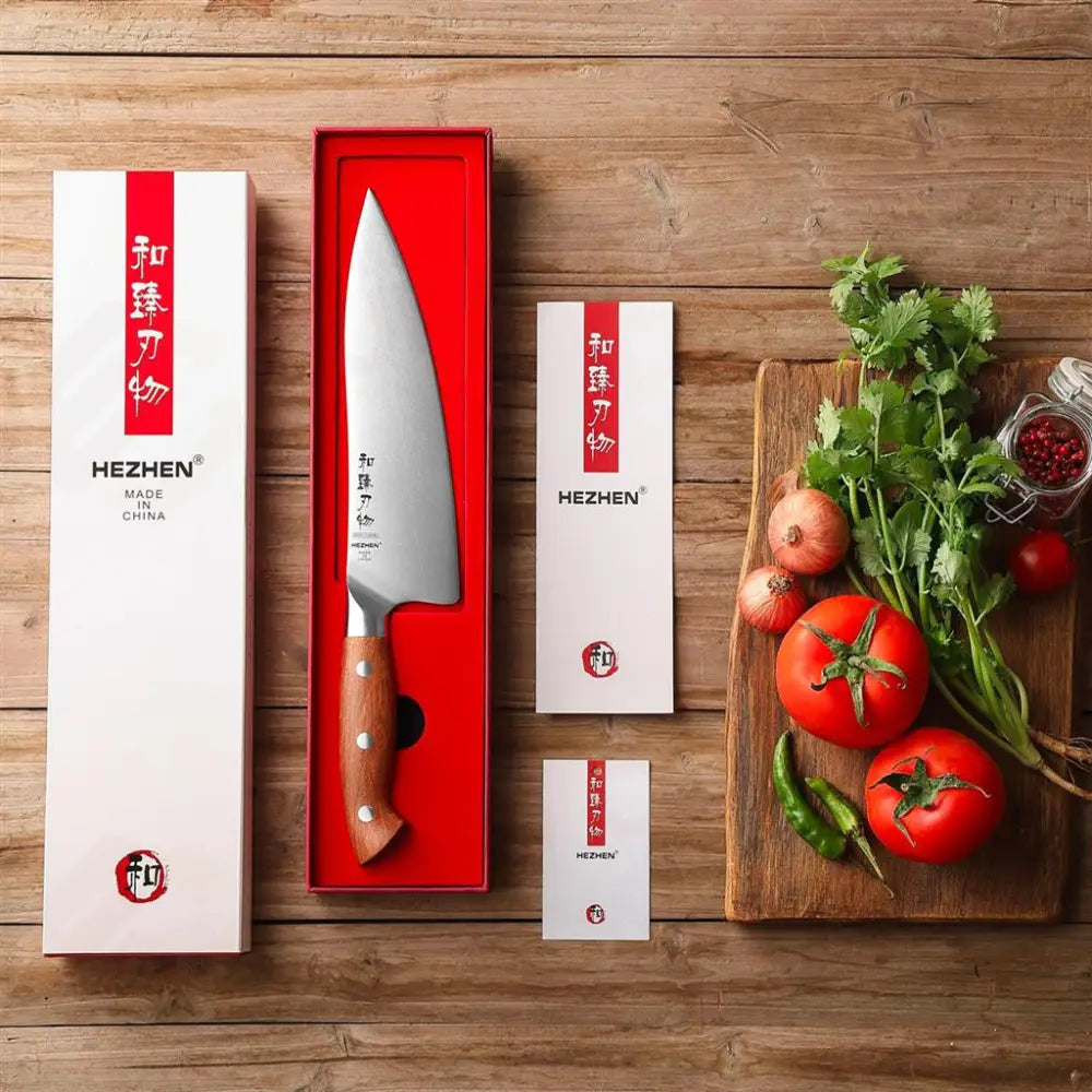 COLTELLO CHEF 20.3 CM GERMAN STEEL X02-CS HEZHEN - 14000013 - MEDRI