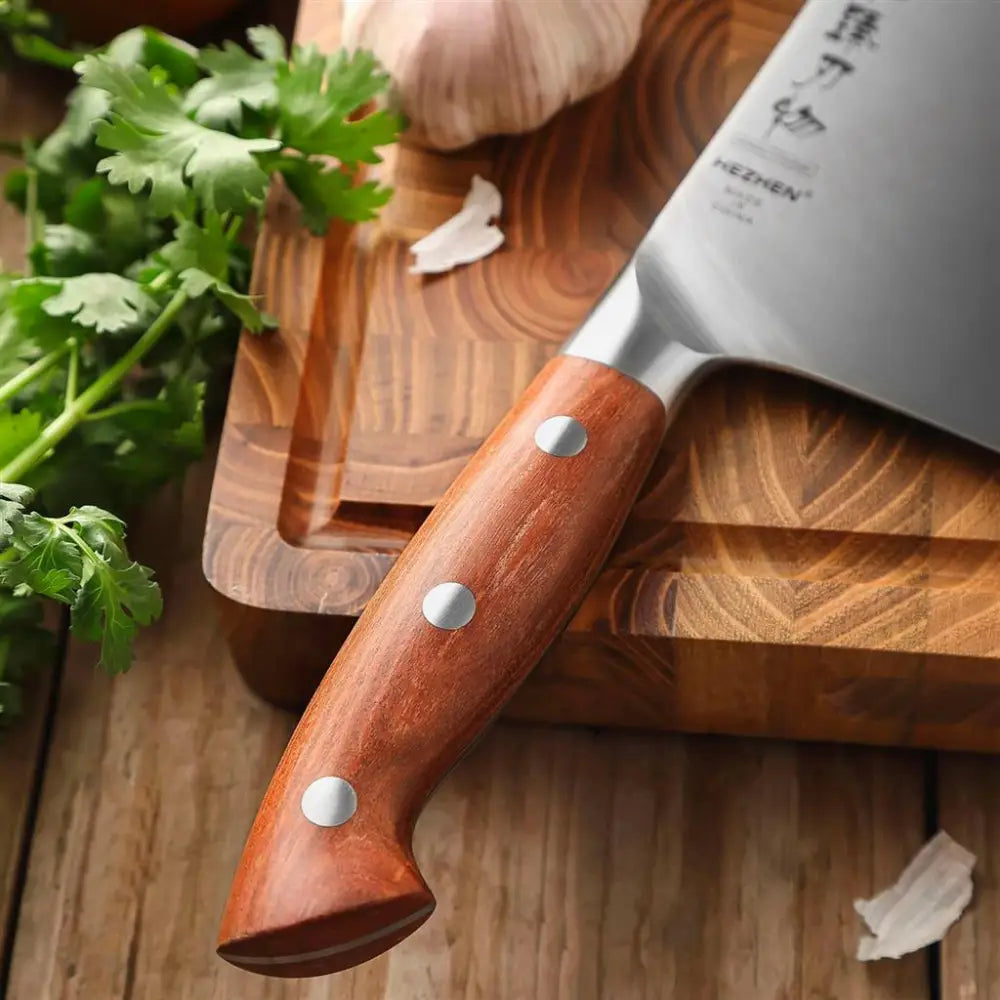 COLTELLO CLEAVER/MANNAIA 17.8 CM GERMAN STEEL X02-DC HEZHEN - 14000008 - MEDRI