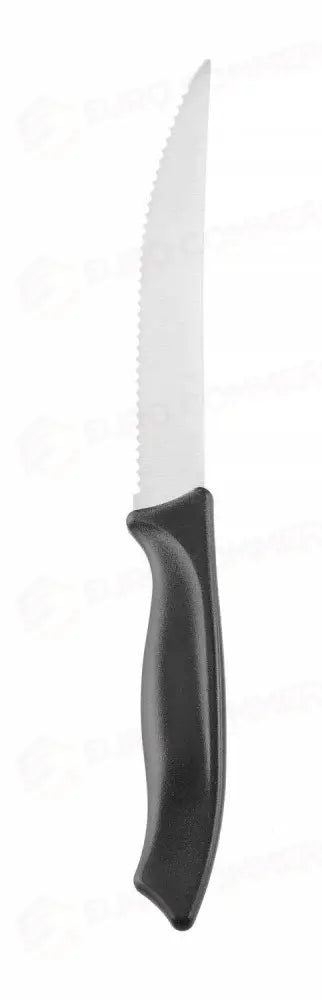 COLTELLO DA BISTECCA SEGHETTATO. NERO (L)227MM - HENDI