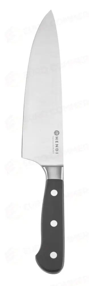 COLTELLO DA CHEF 200 MM FORGIATO HENDI PROFI LINE PLUS NERO (L)332MM - 783733